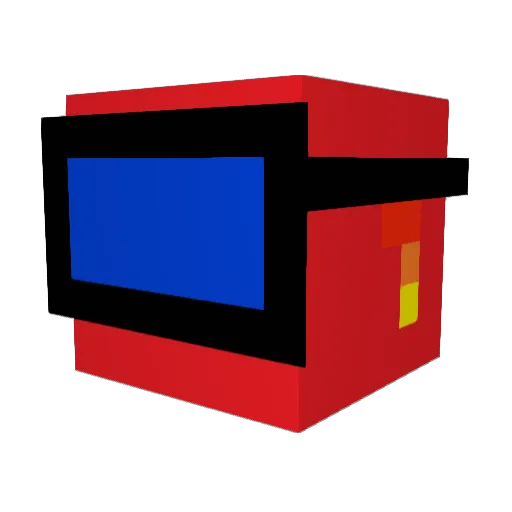 perocar Minecraft avatar head, 3D render