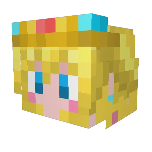 perolina Minecraft avatar head, 3D render
