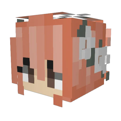 peronelle Minecraft avatar head, 3D render