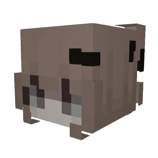 peroq Minecraft avatar head, 3D render