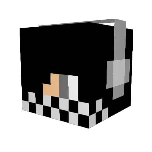 peroworld Minecraft avatar head, 3D render