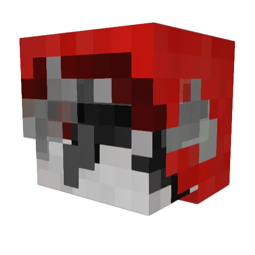 perp1338 Minecraft avatar head, 3D render