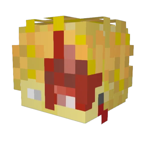perp30 Minecraft avatar head, 3D render