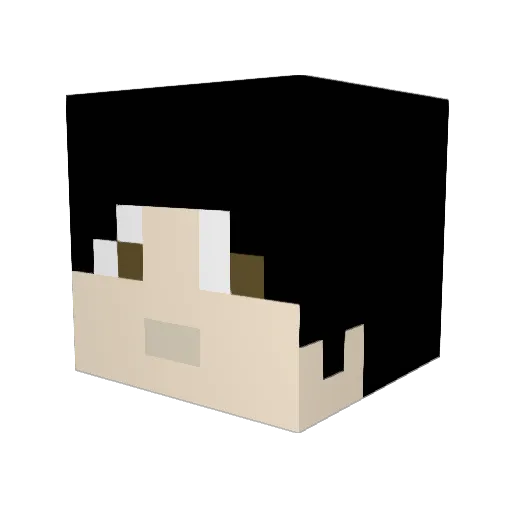 perpe178 Minecraft avatar head, 3D render