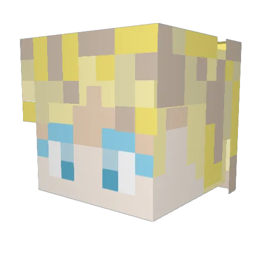 perpel4770 Minecraft avatar head, 3D render