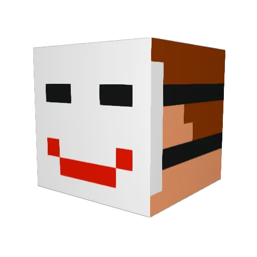 perra02 Minecraft avatar head, 3D render