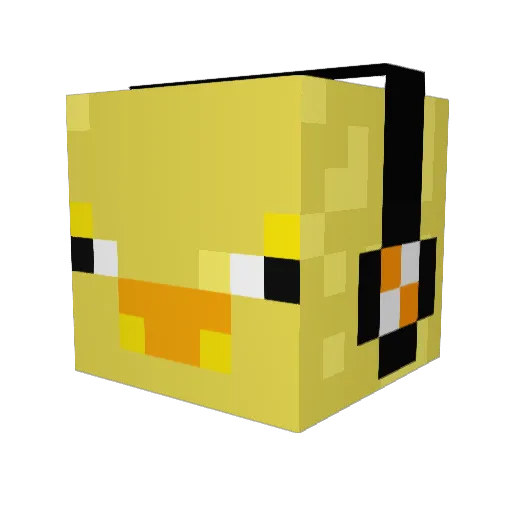 perrolandia Minecraft avatar head, 3D render