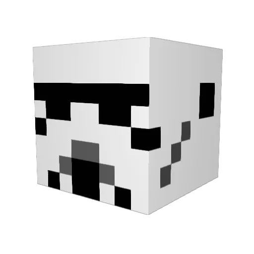 perryguitar Minecraft avatar head, 3D render