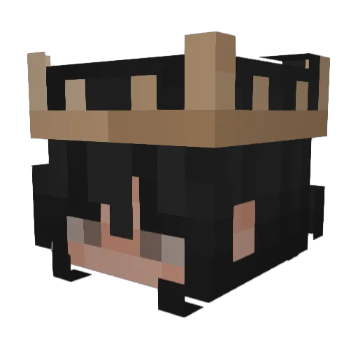 persephxne_ Minecraft avatar head, 3D render