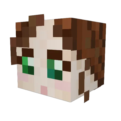 perseusgaurdian Minecraft avatar head, 3D render