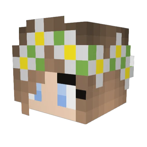 persian_princess Minecraft avatar head, 3D render