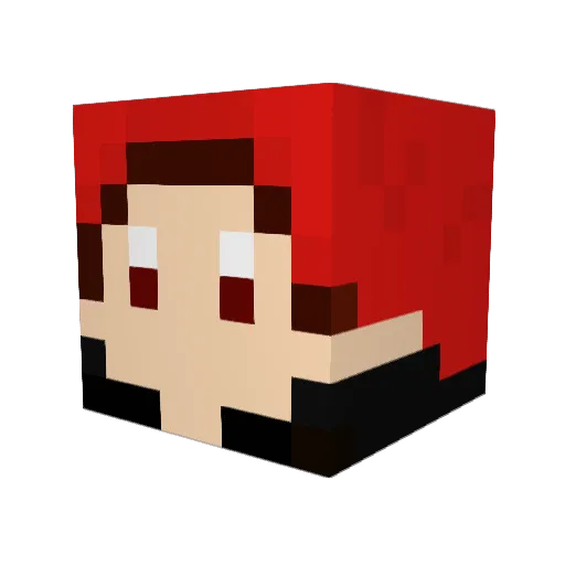 personallyme Minecraft avatar head, 3D render