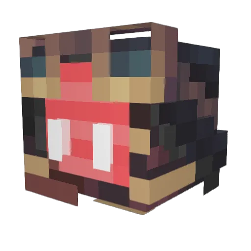 personperhaps Minecraft avatar head, 3D render