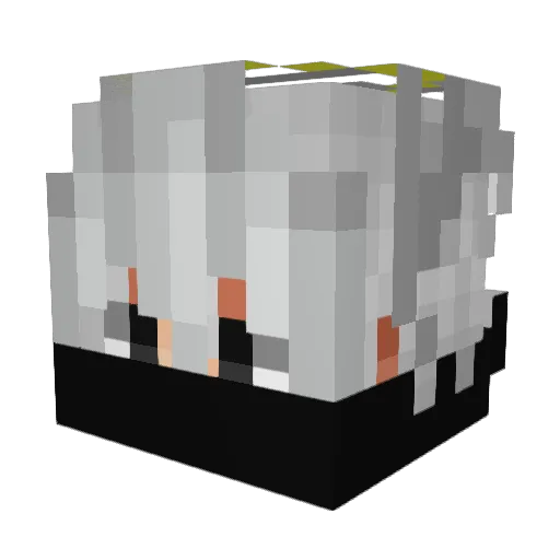 perspolis Minecraft avatar head, 3D render