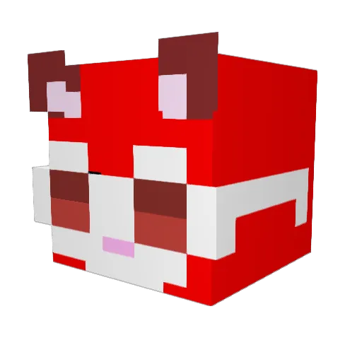 peruanoCJNG Minecraft avatar head, 3D render