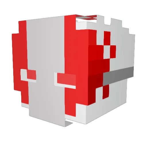 peruanokachador Minecraft avatar head, 3D render