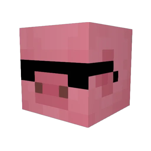 perunocco Minecraft avatar head, 3D render