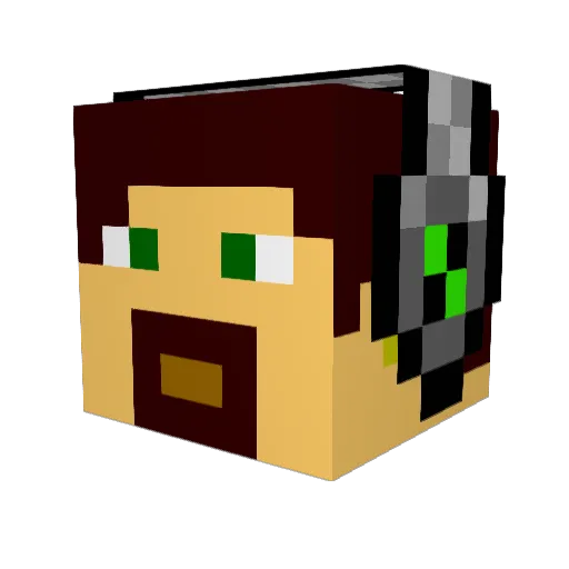 peser49 Minecraft avatar head, 3D render