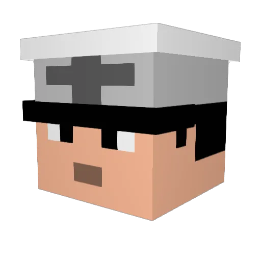 peserovici Minecraft avatar head, 3D render