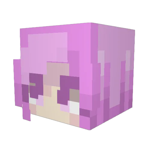 pesghetti Minecraft avatar head, 3D render