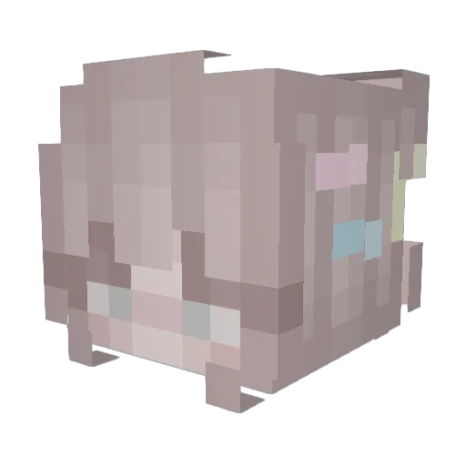 peshimint Minecraft avatar head, 3D render