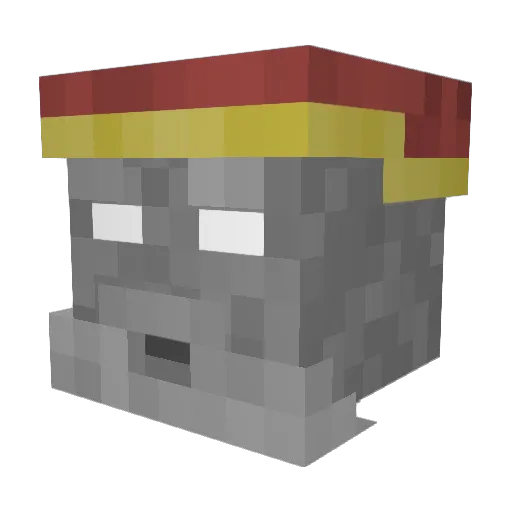 peshopapata Minecraft avatar head, 3D render