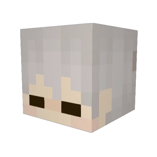 peskigeek Minecraft avatar head, 3D render
