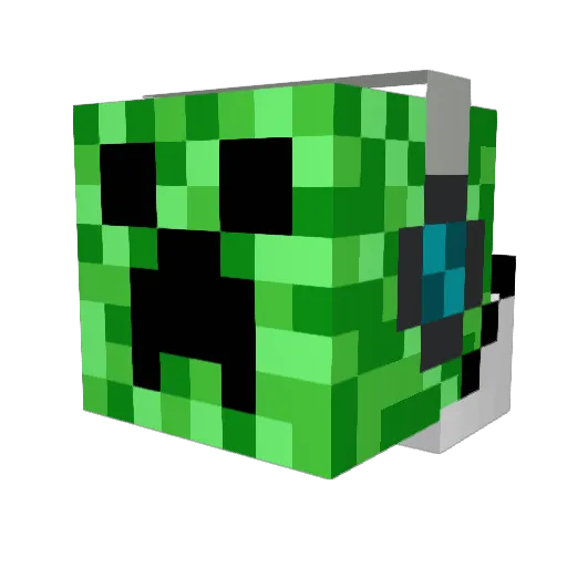 peskycross Minecraft avatar head, 3D render
