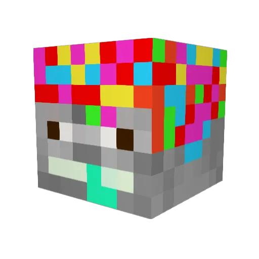 pesseguuuu Minecraft avatar head, 3D render