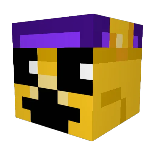 pest7 Minecraft avatar head, 3D render