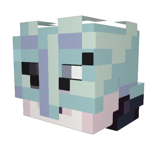pestebubonika Minecraft avatar head, 3D render