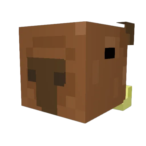 pestekpl Minecraft avatar head, 3D render