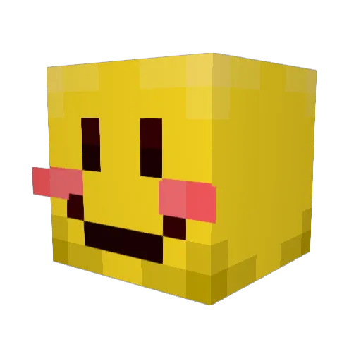 pesterP Minecraft avatar head, 3D render
