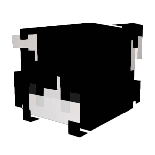 pestles Minecraft avatar head, 3D render