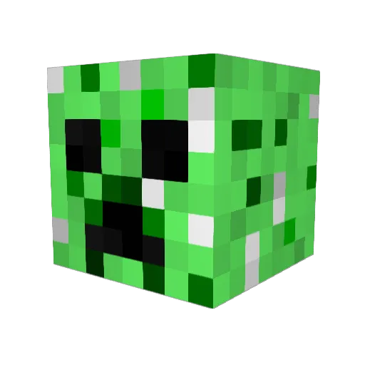 pesurou Minecraft avatar head, 3D render