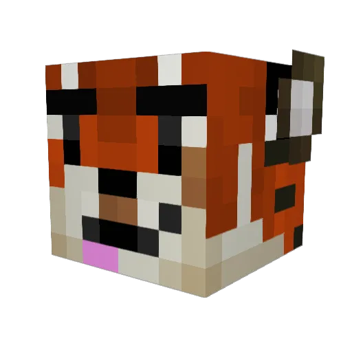 pet131 Minecraft avatar head, 3D render