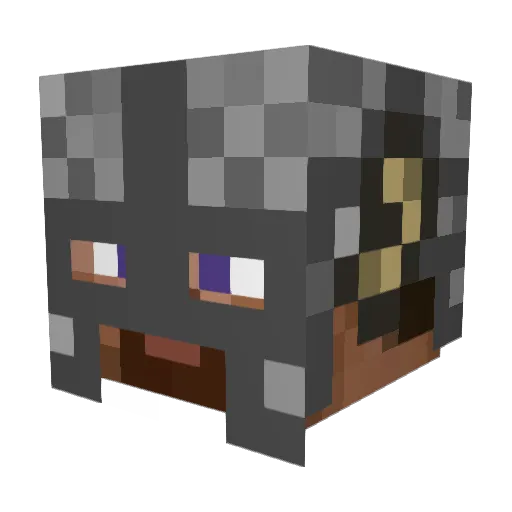petailia Minecraft avatar head, 3D render