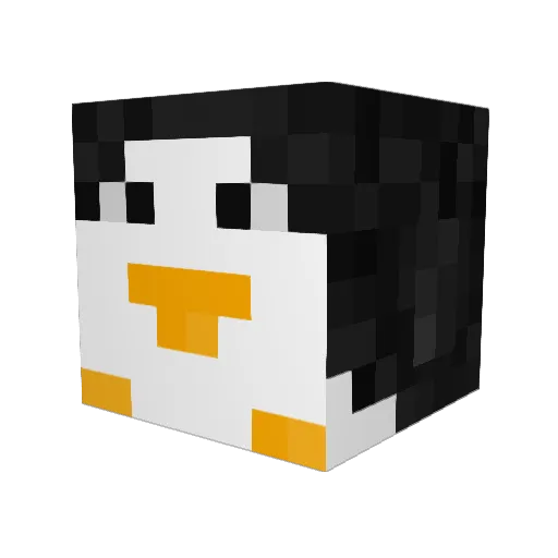 pete28 Minecraft avatar head, 3D render