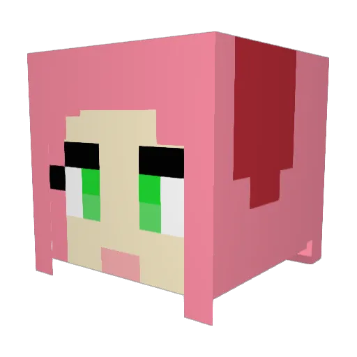 pete_842 Minecraft avatar head, 3D render