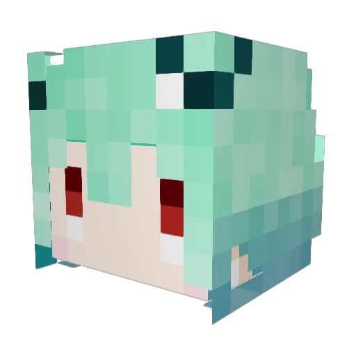 petegon Minecraft avatar head, 3D render