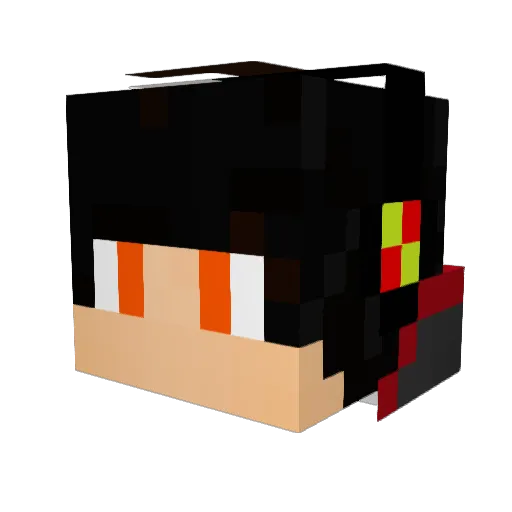 petemund Minecraft avatar head, 3D render