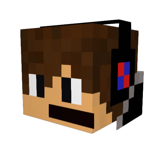 peter13456 Minecraft avatar head, 3D render
