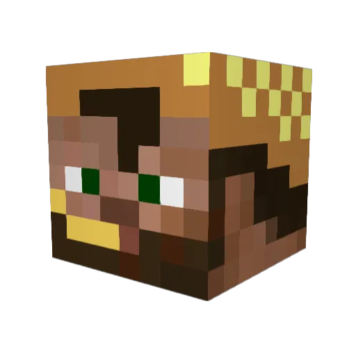 peter3334 Minecraft avatar head, 3D render