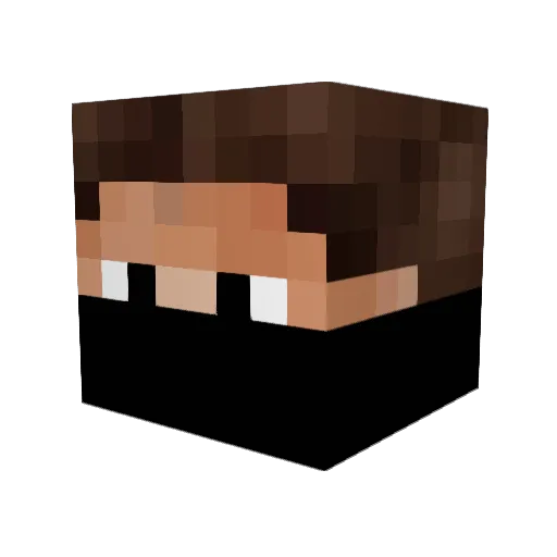 peter888888 Minecraft avatar head, 3D render