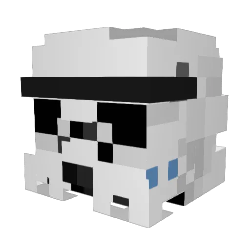 peter_iscool6 Minecraft avatar head, 3D render