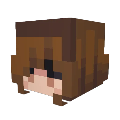 peter_lee Minecraft avatar head, 3D render