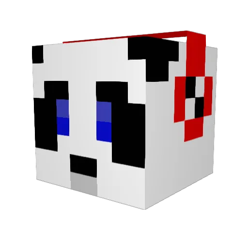 peterbooth1 Minecraft avatar head, 3D render
