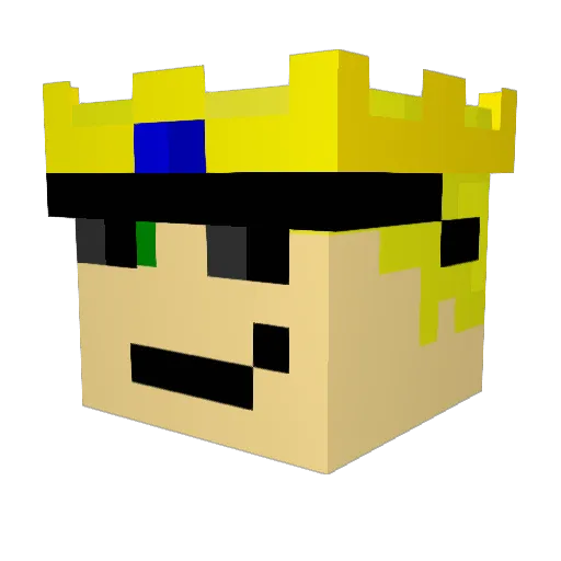 peterhale Minecraft avatar head, 3D render