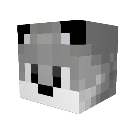 peterjohns Minecraft avatar head, 3D render