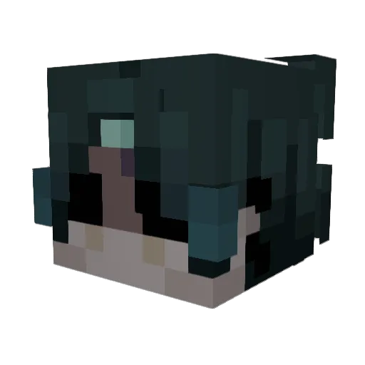 peterkv2 Minecraft avatar head, 3D render